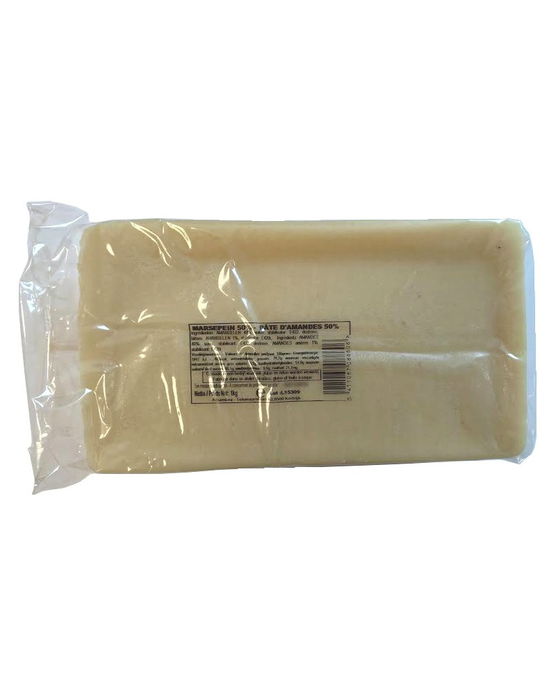 Pâte d'amande blanche 22% Caullet 1 Kg
