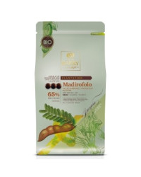 Chocolat couverture noir Madirofolo Barry 65% cacao pistoles 1kg