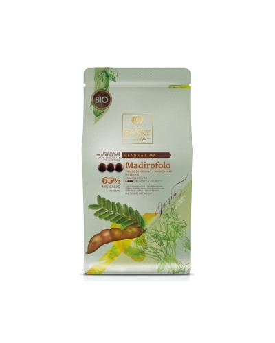 Chocolat couverture noir Madirofolo Barry 65% cacao pistoles 1kg