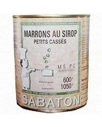 Marrons petits cassés au sirop Sabaton