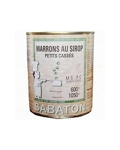 Marrons petits cassés au sirop Sabaton