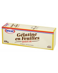 Feuilles de gélatine qualité or 475 gr