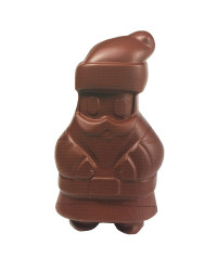 Plaque pour sucette en chocolat forme Père-Noël