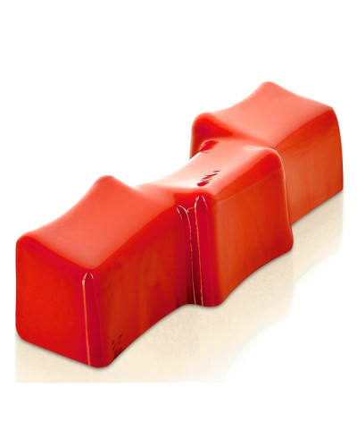 BUB02 MOULE A BUCHE AVEC FOND PLAT EN PVC 50,9X8,3X7CM 12PCES