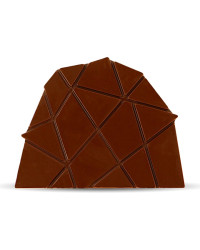 Moule pour chocolat embout de bûche Polygones