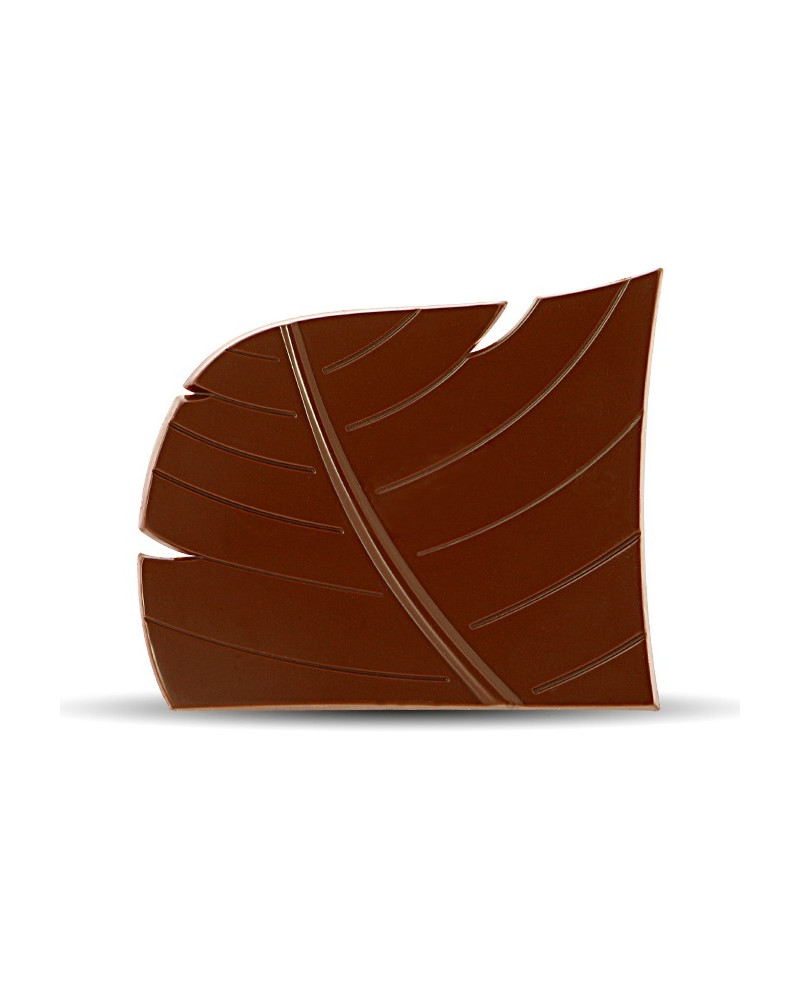 Moule pour chocolat embout de bûche Feuilles