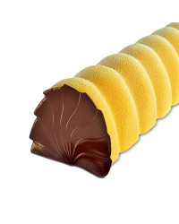Moule pour chocolat embout de bûche Rosace