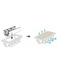 Tapis bûche silicone en relief Cabosse