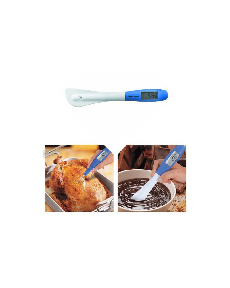 Spatule en silicone avec thermomètre sonde 29cm