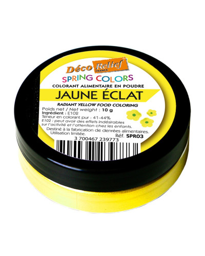 Colorant en poudre Jaune Eclat (10gr) Déco Relief