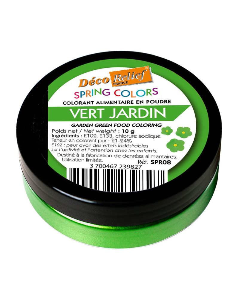 Colorant en poudre Vert Jardin (10gr) Déco Relief