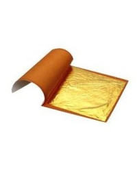 Carnet 25 feuilles d'or 22 carats alimentaire