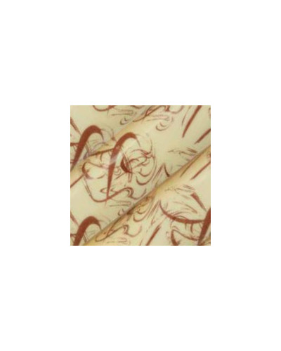 10 feuilles de transfert chocolat motif Artifices marron