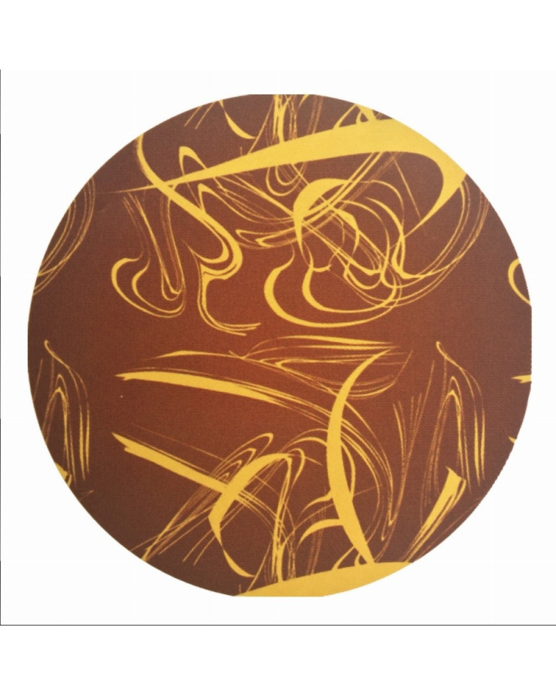 10 feuilles de transfert chocolat motif Artifices beige