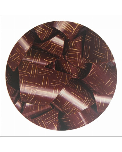 10 feuilles de transfert chocolat motif Tissage