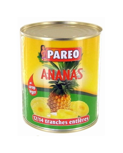 Tranches d'ananas au sirop conserve