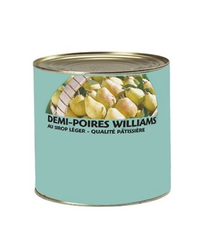 Demi poires williams au sirop conserve