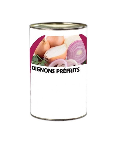 Oignons préfrits à l'huile d'olive conserve