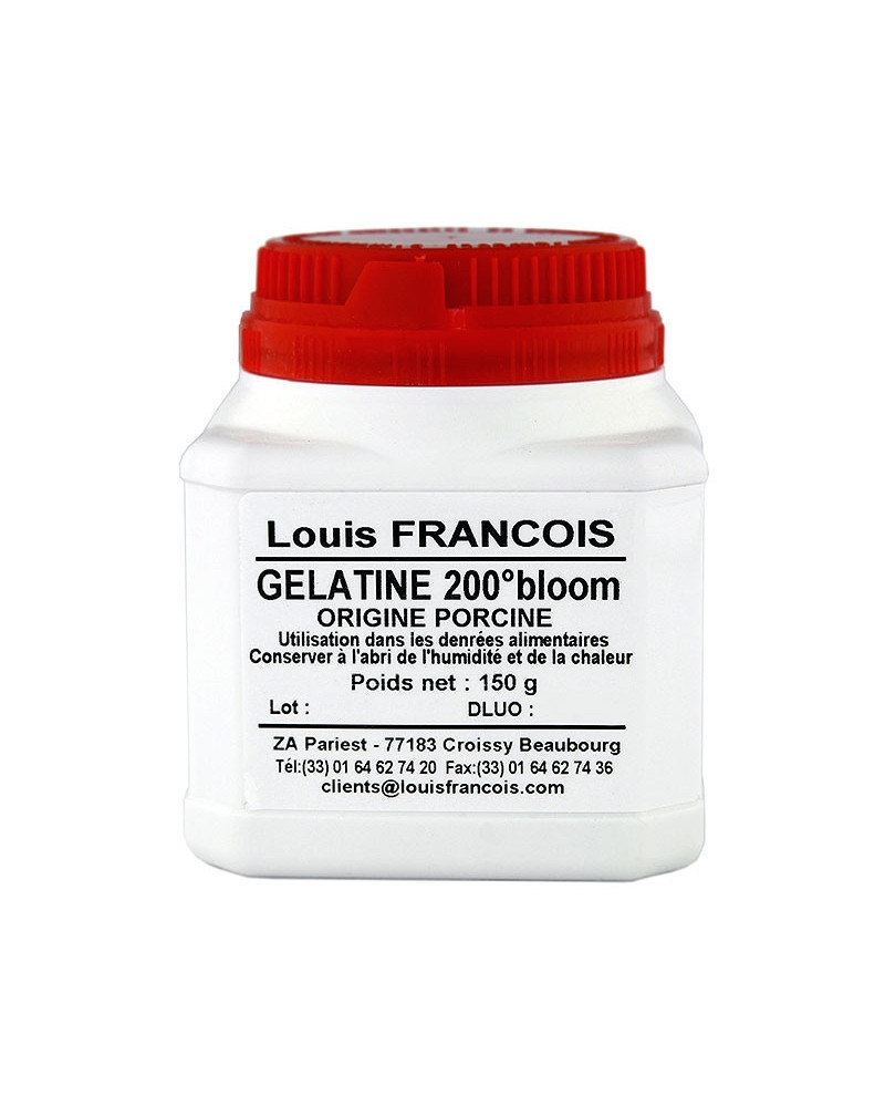 Gélatine porcine 200 Bloom Louis François pot 150 gr