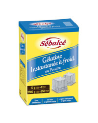 Gélatine instantanée à froid en poudre boite 2,5kg