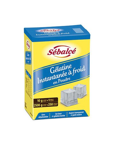 Gélatine instantanée à froid en poudre boite 2,5kg