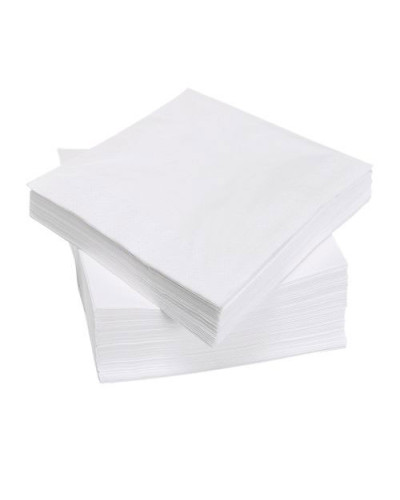 400 serviettes en papier 1 pli 29x29 cm
