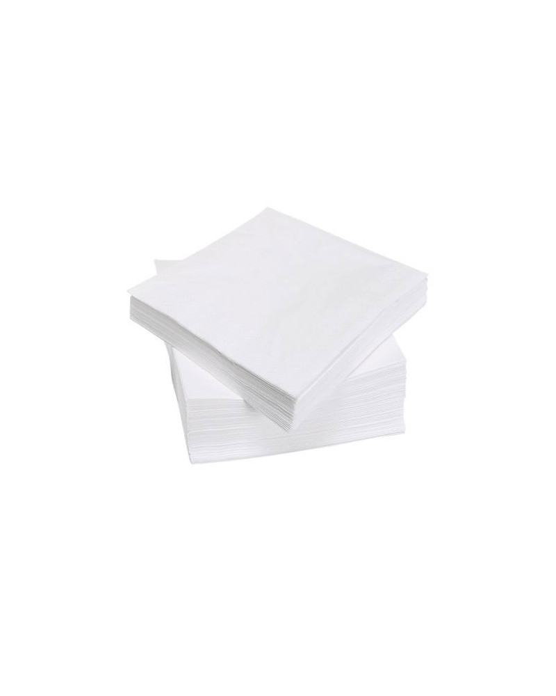 serviettes papier blanches