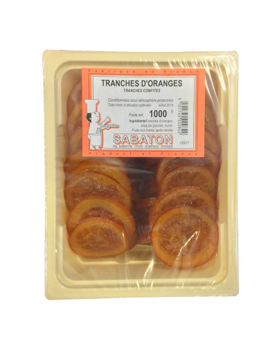 Tranches d'oranges confites par 1 Kg