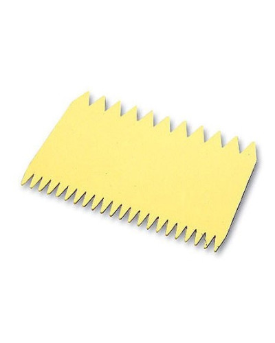 Peigne décor plastique rectangle (11 x 7,5 cm)