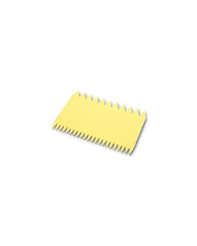 Peigne décor plastique rectangle (11 x 7,5 cm)