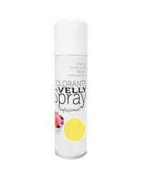 Spray colorant alimentaire "Effet Velours" jaune