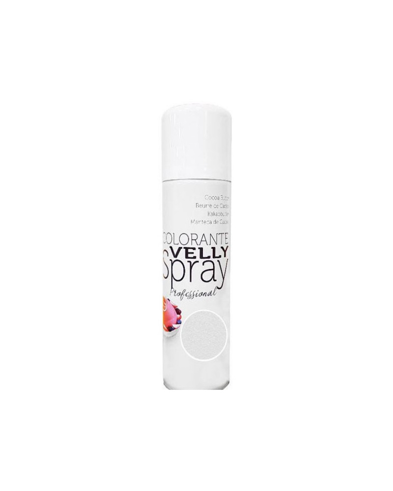 Spray comestible effet velours blanc 150ml Sweetkolor - Au bonheur du gateau