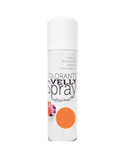 Colorant Alimentaire en Spray Effet Velours orange 250ml