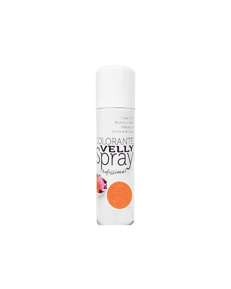 Colorant Alimentaire en Spray Effet Velours orange 250ml