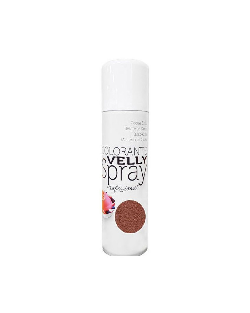 Spray colorant alimentaire "Effet Velours" brun
