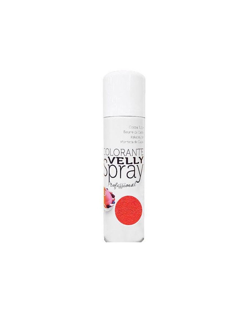 Spray colorant alimentaire "Effet Velours" rouge