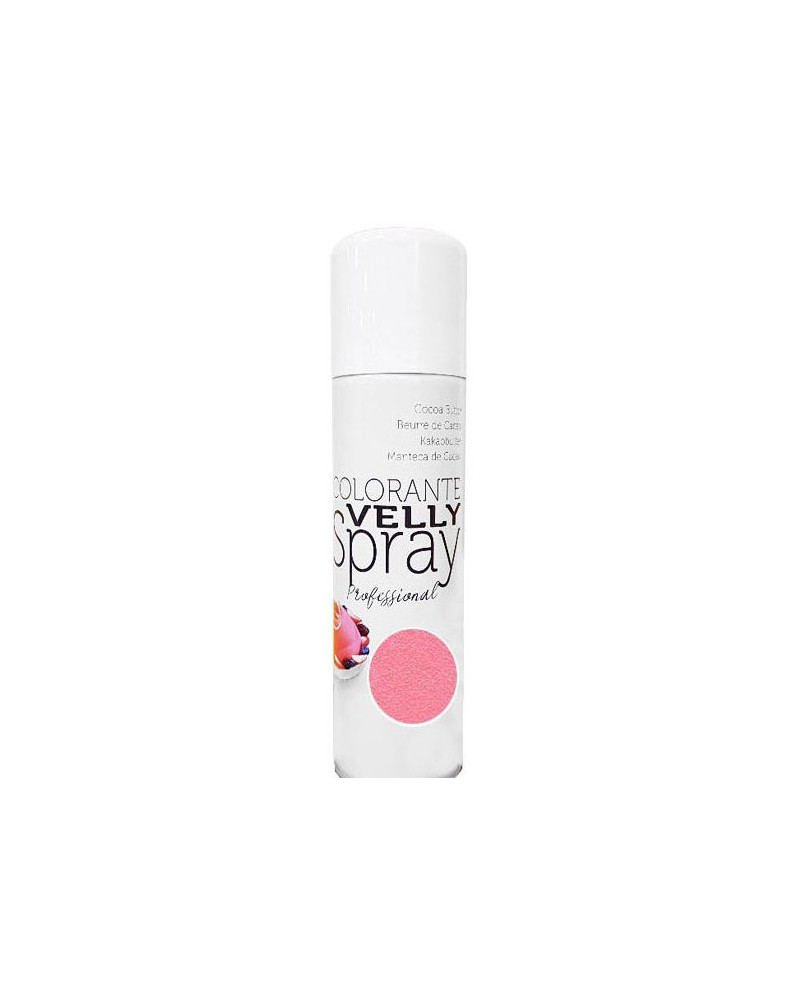 Spray colorant alimentaire "Effet Velours" rose