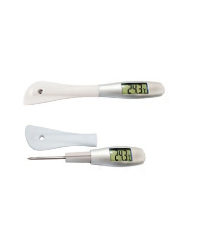 Spatule en silicone avec thermomètre sonde 29cm
