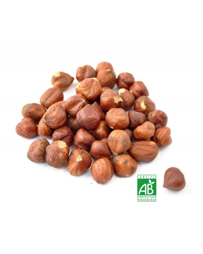 Noisettes Brutes avec peau (decortiquees naturelles) 1 Kg