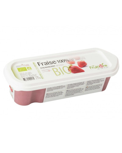 Purée de fraise BIO La Fruitière surgelée 1kg