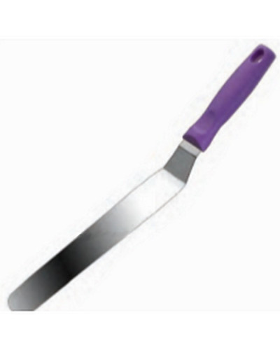 spatule Plate inox, spatule à glacer manche violet