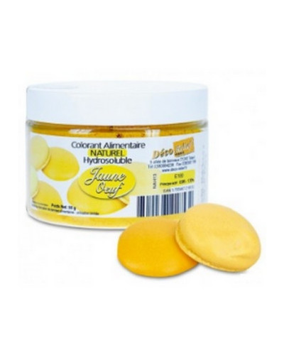 Colorant naturel jaune oeuf Déco Relief en pot de 50 gr