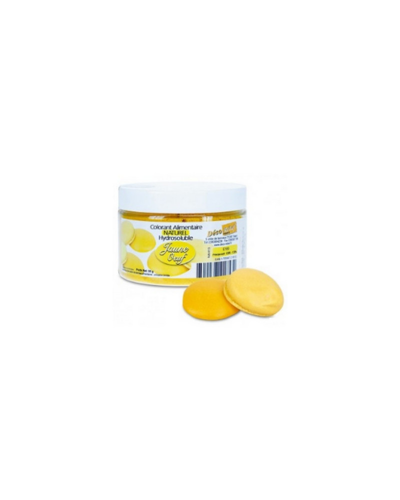 Colorant naturel jaune oeuf Déco Relief en pot de 50 gr