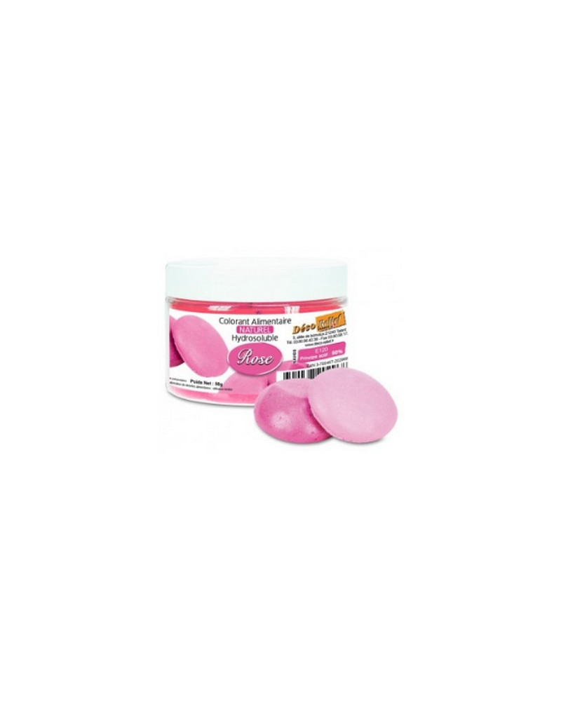 Colorant naturel rose Déco Relief (pot 50gr)