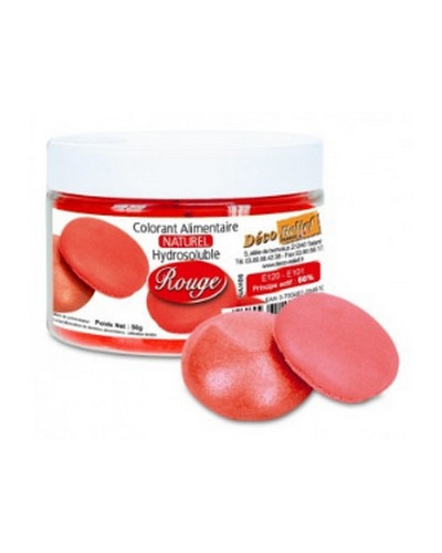 Colorant naturel rouge Déco Relief en pot de 50 gr