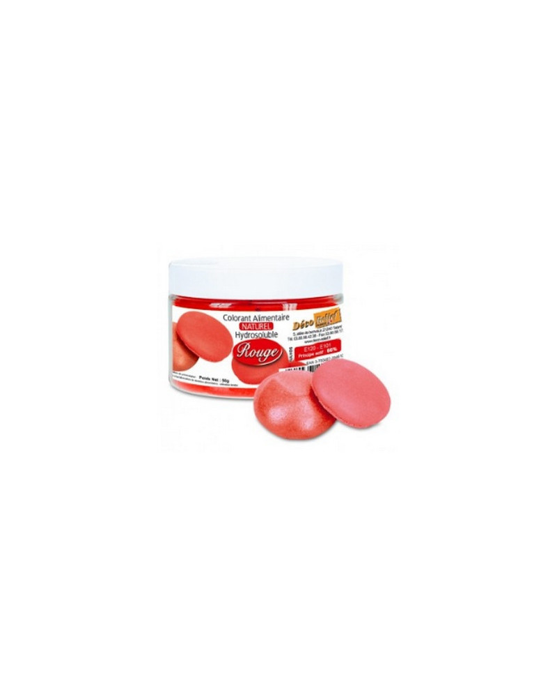 Colorant naturel rouge Déco Relief en pot de 50 gr
