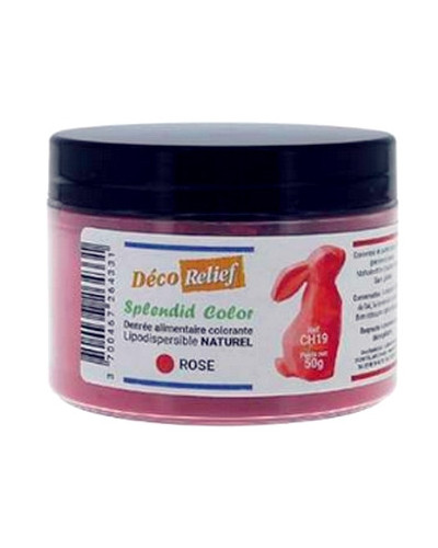 Colorant Alimentaire Hydrosoluble Intense en Poudre Rose Royal 50gr - Déco  Relief