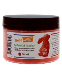 Colorant naturel liposoluble rouge Déco Relief (50gr)