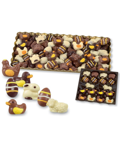 Assortiment sujet chocolat paques