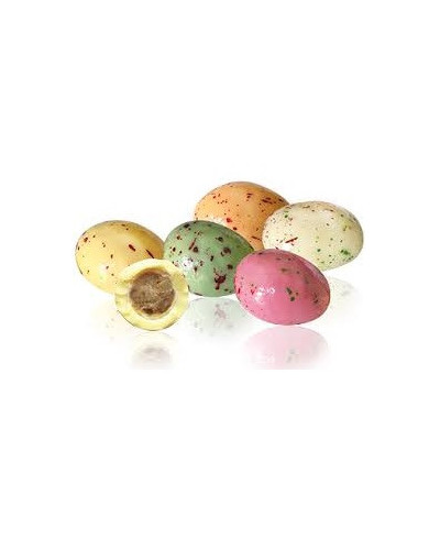 Oeufs feuilletés pralinés multicolores pécou